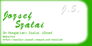 jozsef szalai business card