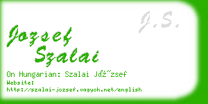 jozsef szalai business card